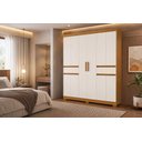 Ver imagem 2 de Roupeiro Olímpia 10 Portas e 2 Gavetas - Cinamomo Off White - Albatroz