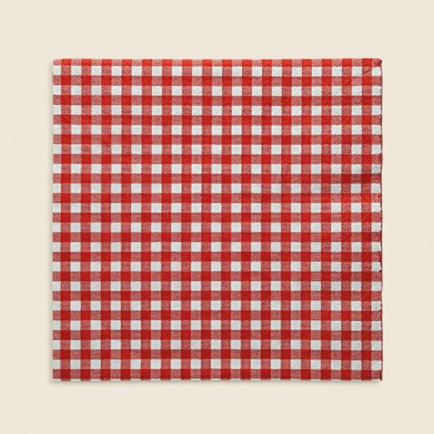 Guardanapo Importado Vermelho 33x33 - Vichy