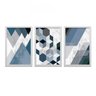 Conjunto 3 Quadros Decorativos Formas Geométricas Los Quadros - 1