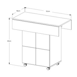 Mesa Dobravel com Banqueta Cozinha Annie Basoto Brasil - 6