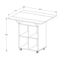 Mesa Dobravel com Banqueta Cozinha Annie Basoto Brasil - 5