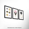 Conjunto 3 Quadros Decorativos Formas Geométricas Los Quadros - 3