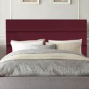 Ver imagem 2 de Cabeceira Estofada Cama Box King 195cm Argentina Corino Bordo- Mabe Magazine