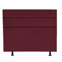 Ver imagem 1 de Cabeceira Estofada Cama Box King 195cm Argentina Corino Bordo- Mabe Magazine