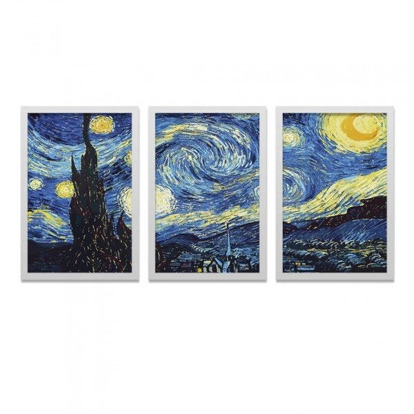 Conjunto 3 Quadros Decorativos Simbolismo Francês Los Quadros - 1
