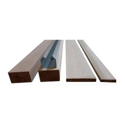 Kit para Porta de Correr Madeira Eucalipto 2,00mt - (sem Porta) Frainer - 7