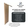 Kit para Porta de Correr Madeira Eucalipto 2,00mt - (sem Porta) Frainer - 2