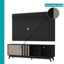 Ver mais imagens de Conjunto Rack e Painel Ventura 180cm MDP Preto e Avelã Móveis Carraro
