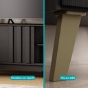 Ver imagem 7 de Conjunto Rack e Painel Ventura 180cm MDP Preto e Avelã Móveis Carraro