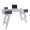Escrivaninha Mesa de Computador Home Office Paris Branca - 6
