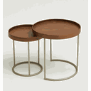 Ver imagem 2 de Mesa de Centro Uniform - Tampo Freijo - Base Aço Carbono - Altura 45cm