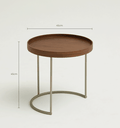 Ver imagem 4 de Mesa de Centro Uniform - Tampo Freijo - Base Aço Carbono - Altura 45cm