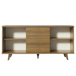 Buffet Aparador Madesa 3 Gavetas e 2 Portas com Pés - 8