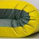 Ver imagem 4 de Futon Japonês Casal Dobrável Sofa Cama Amarelo/cinza