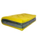 Ver imagem 5 de Futon Japonês Casal Dobrável Sofa Cama Amarelo/cinza