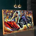 Ver imagem 3 de Quadro Decorativo O Grande Toureiro:90x60/PRETA