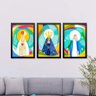 Conjunto 3 Quadros Decorativos Santas Católicas Los Quadros - 2