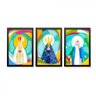 Conjunto 3 Quadros Decorativos Santas Católicas Los Quadros - 1