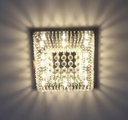 Ver imagem 1 de Lustre para Sala Quarto de Cristal Legítimo K9 Base Aço Inox 60x60 cm