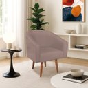 Ver imagem 1 de Poltrona Decorativa Jade Design Moderno Sala de Estar Quarto Escritório Confortável Luxo Pés Palito