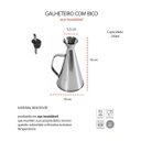 Ver imagem 4 de Galheteiro com Bico Jarra Aço Inox Dispenser de Azeite 250ml
