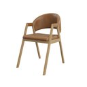 Ver imagem 1 de Cadeira Mesa de Jantar Reforçada Moderna Suellen - Balaqui Cor:marrom Claro