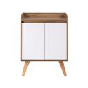 Ver imagem 5 de Aparador Buffet 60cm MDF Freijo com Branco Madri - On Móveis