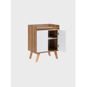 Ver imagem 4 de Aparador Buffet 60cm Mdf Freijo com Branco Madri - On Móveis