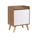 Ver imagem 6 de Aparador Buffet 60cm MDF Freijo com Branco Madri - On Móveis
