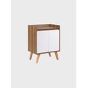 Ver imagem 2 de Aparador Buffet 60cm Mdf Freijo com Branco Madri - On Móveis