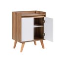 Ver mais imagens de Aparador Buffet 60cm MDF Freijo com Branco Madri - On Móveis