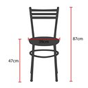 Ver imagem 5 de Conjunto 4 Cadeiras Epóxi Branca para Cozinha Assento Estampado Happy Hour