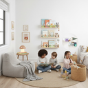 Ver imagem 3 de Kit 2 Prateleira de Madeira Decorativa Porta Livros Brinquedos Dulce Slim  60cm