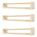 Ver imagem 2 de Kit 2 Prateleira de Madeira Decorativa Porta Livros Brinquedos Dulce Slim 60cm