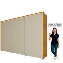 Ver imagem 6 de Guarda-roupa Casal 6 Portas com Led com Pés 100% Mdf Splendor
