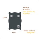 Ver imagem 4 de Espelho Orgânico de Parede Sala Lavabo 60x80cm Mod. Paris Caramelo