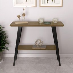 Aparador Sala Mesa Decorativa Mônaco Com Pés em Madeira Maciça - Freijó - 1