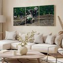 Ver imagem 2 de Kit 3 Quadro Decorativo Motocross Enduro Trilha 28x20cm