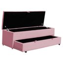 Ver imagem 4 de Calçadeira Baú Sapateira 160cm Ayla Suede Tampo Reto