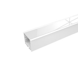 Perfil de Embutir Largo para Fita Led Luminatti Lm988 com 1 Metro Branco - 1