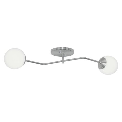 Lustre Aro Sputnik Prata Jabuticaba Orby Sala Quarto Cozinha