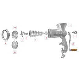 Moedor de Carne Manual Boca 8 Guzzo - 2