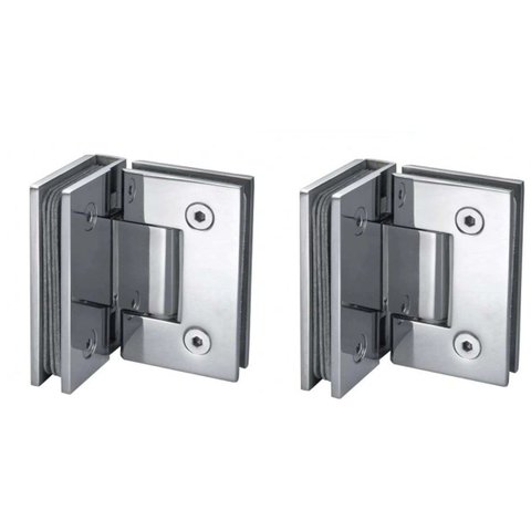 Dobradiça Inox Gv48 90º Porta de Vidro e Box Canto - Vidro/vidro 2un