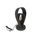 Ver imagem 1 de Abajur Drop 40cm - 1 Luz Preto