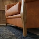 Ver mais imagens de Sofá Living Capitone 2 Lugares Milano 188 cm Pes Madeira Courino Tcs 727 Moll