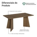 Ver imagem 3 de Mesa de Jantar Retangular Tampo de Madeira 5389 Madesa