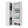 Guarda Roupa Modulado Closet de Canto 3 Portas 2 Gavetas - 4