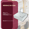 Balcão Móvel Mdf Armário de Banheiro 80cm com Tampo/cuba Prt Branco Direito com Fundo - 6