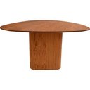 Ver imagem 3 de Mesa Jantar Orgânica Ondas Base MDF Laminado Madeira de Cinamomo Amêndoa 136x136