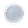Luminária Lâmpada Led Plafon Embutir Redonda Borda de Vidro - 1
